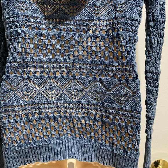 (10) Maurices Grunge Whimsigoth Fisherman Boho Sporty Cotton Hoodie Sweater L - Picture 7 of 8